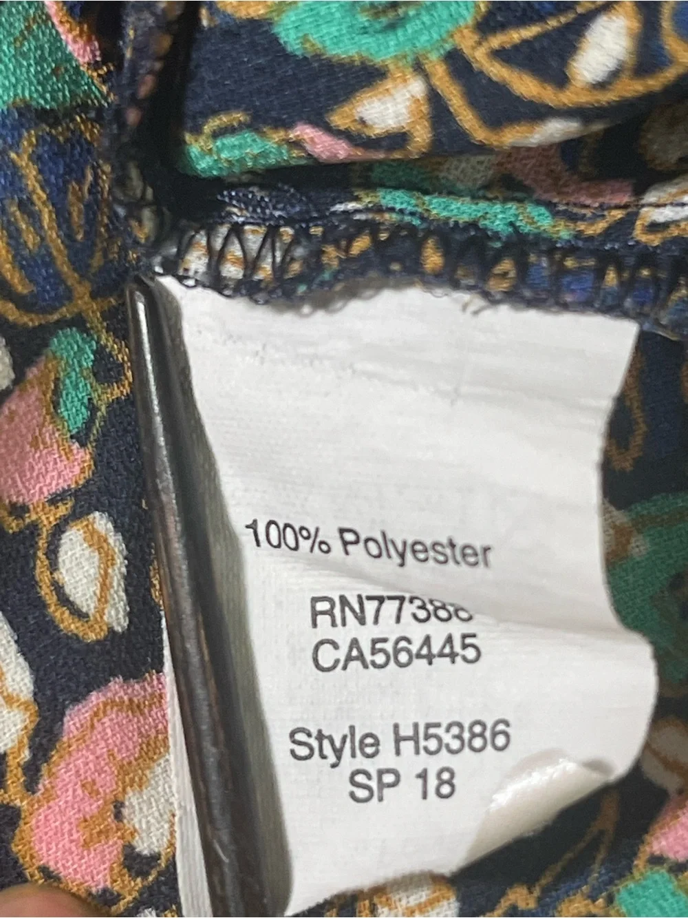 J. Crew Women’s Blue Green Floral Peplum Bell-Sleeve Blouse Size Medium